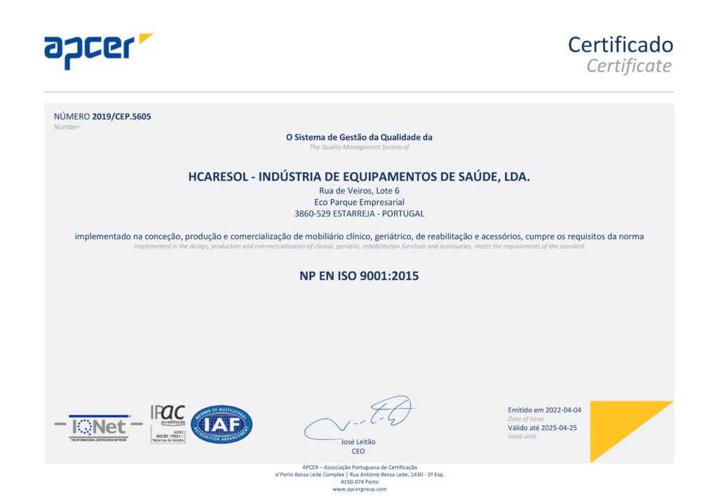 Certificado de Qualidade nº 2019/CEP.5605 | Quality Certificate No. 2019/CEP.5605